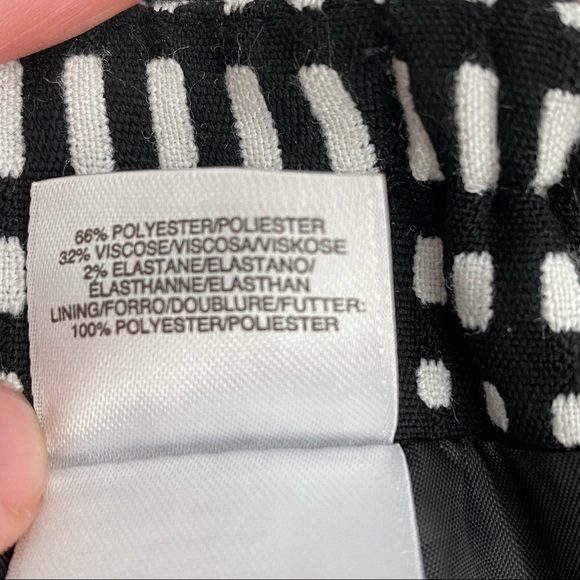 SOLD 2/$16 Jones Studio Black and White Striped Skirt - Picture 10 of 10